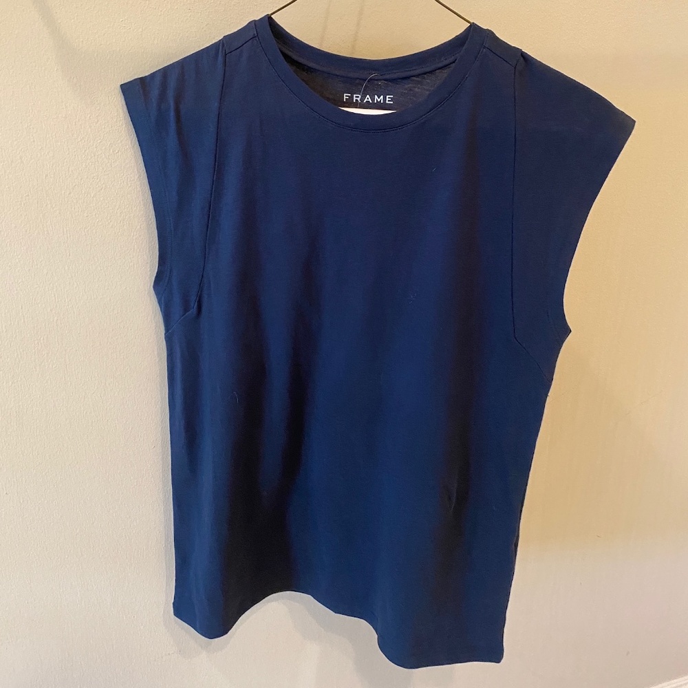 Navy Muscle Tee